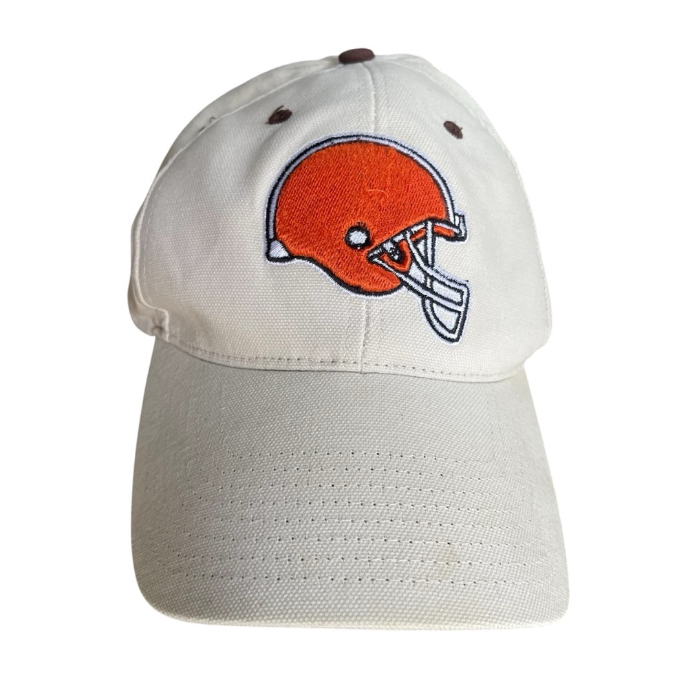 Vintage 1990s Twins Enterprise Cleveland Browns NFL Hat Cream Made in Macau